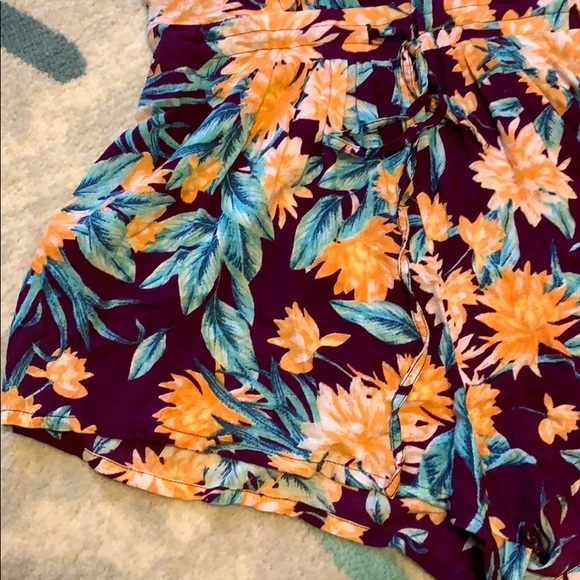 Tori Praver Purple Drop Waist Romper S - Picture 4 of 8